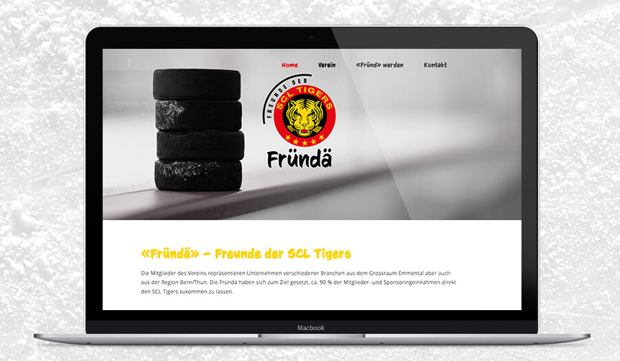 Website Freunde der SCL Tigers